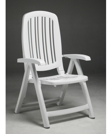 SET 2 POLTRONE PIEGHEVOLI SALINA IN POLIPROPILENE BIANCO MADE IN ITALY