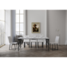 Consolle allungabile 90x40/196 cm Karamay Small Evolution telaio Antracite