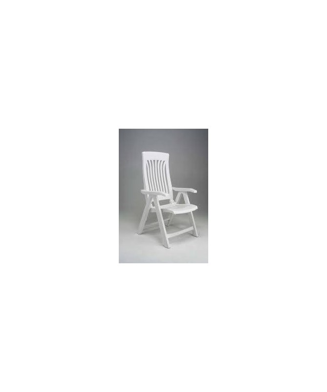 SET 2 POLTRONE PIEGHEVOLI FLORA IN POLIPROPILENE BIANCO MADE IN ITALY