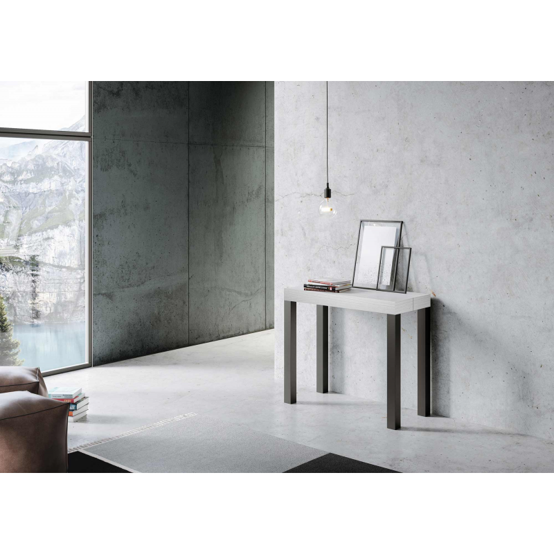 Consolle allungabile 90x40/300 cm Everyday telaio Antracite