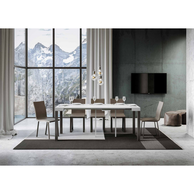 Consolle allungabile 90x40/300 cm Everyday telaio Antracite