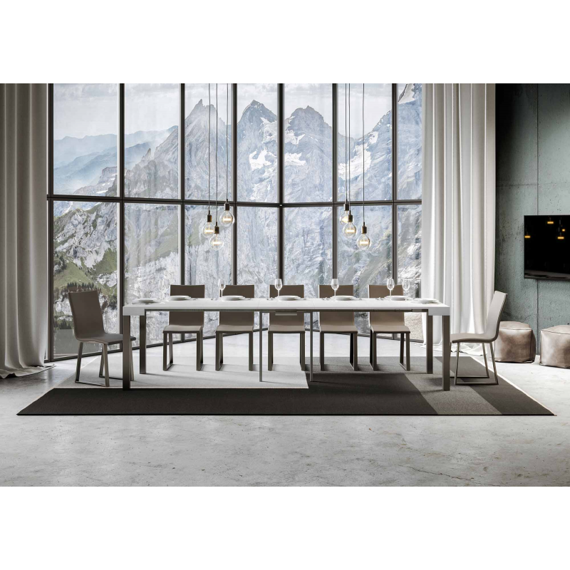 Consolle allungabile 90x40/300 cm Everyday telaio Antracite