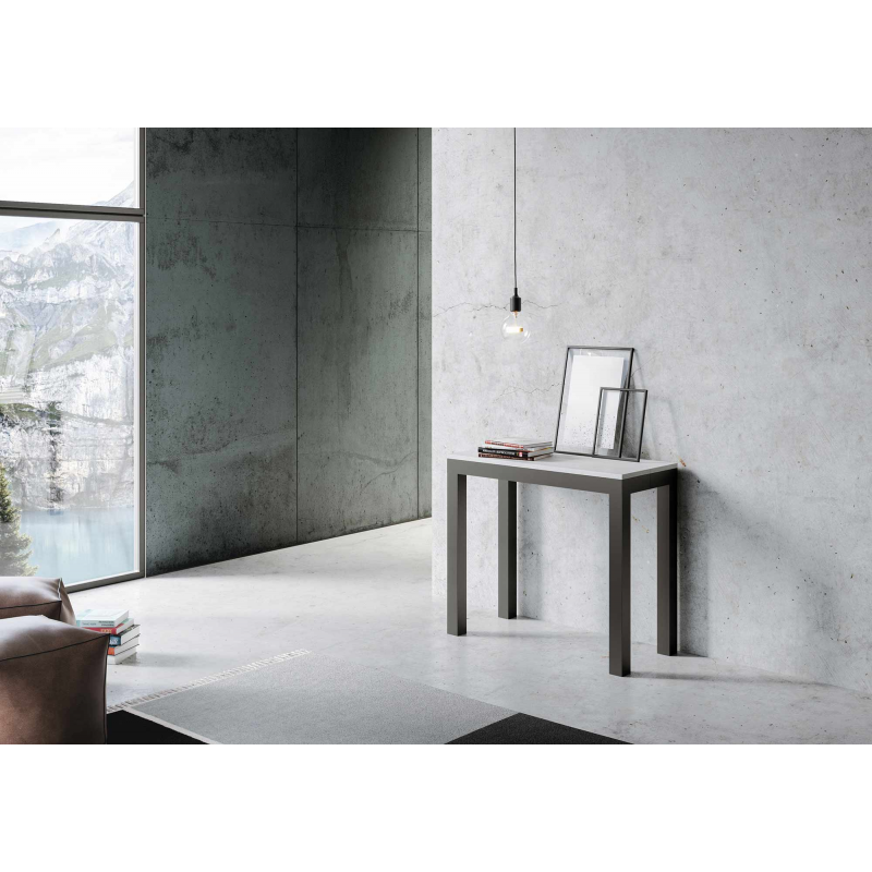Consolle allungabile 90x40/300 cm Everyday Evolution telaio Antracite
