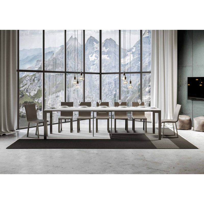 Consolle allungabile 90x40/300 cm Everyday Evolution telaio Antracite