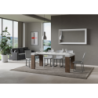 Consolle allungabile 90x40/196 cm Roxell Mix Small piano Bianco Frassino