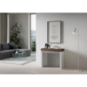 Consolle allungabile 90x40/196 cm Roxell Mix Small piano Bianco Frassino