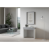 Consolle allungabile 90x40/196 cm Roxell Mix Small piano Bianco Frassino