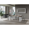 Consolle allungabile 90x40/300 cm Roxell Mix piano Bianco Frassino