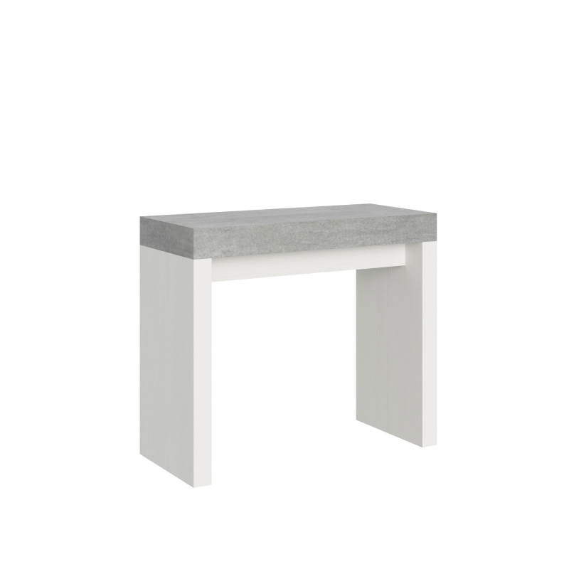Consolle allungabile 90x40/300 cm Roxell Mix piano Bianco Frassino