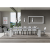 Consolle allungabile 90x40/300 cm Roxell Mix piano Bianco Frassino