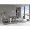Consolle allungabile 90x40/300 cm Naxy Mix piano Bianco Frassino