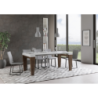 Consolle allungabile 90x40/196 cm Spimbo Mix Small piano Bianco Frassino