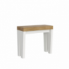 Consolle allungabile 90x40/196 cm Spimbo Mix Small piano Bianco Frassino