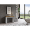 Consolle allungabile 90x40/196 cm Spimbo Mix Small piano Bianco Frassino