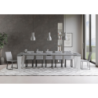 Consolle allungabile 90x40/300 cm Spimbo Mix piano Bianco Frassino