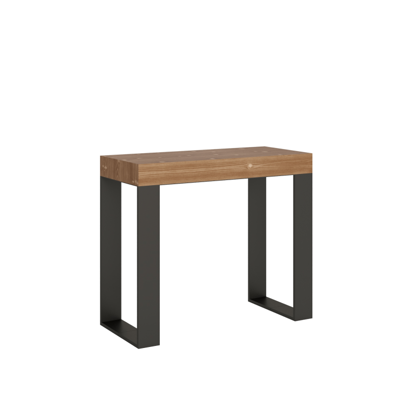 Consolle allungabile 90x40/190 cm Orchidea Small telaio Antracite