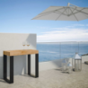 Consolle allungabile 90x40/290 cm Orchidea telaio Antracite