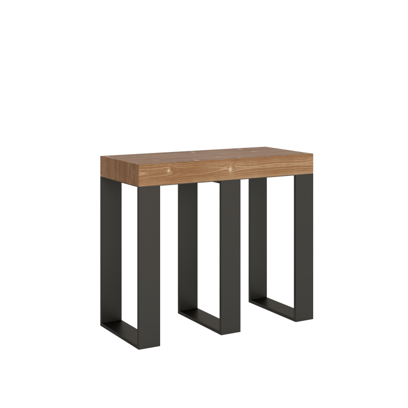 Consolle allungabile 90x40/190 cm Primula Small telaio Antracite