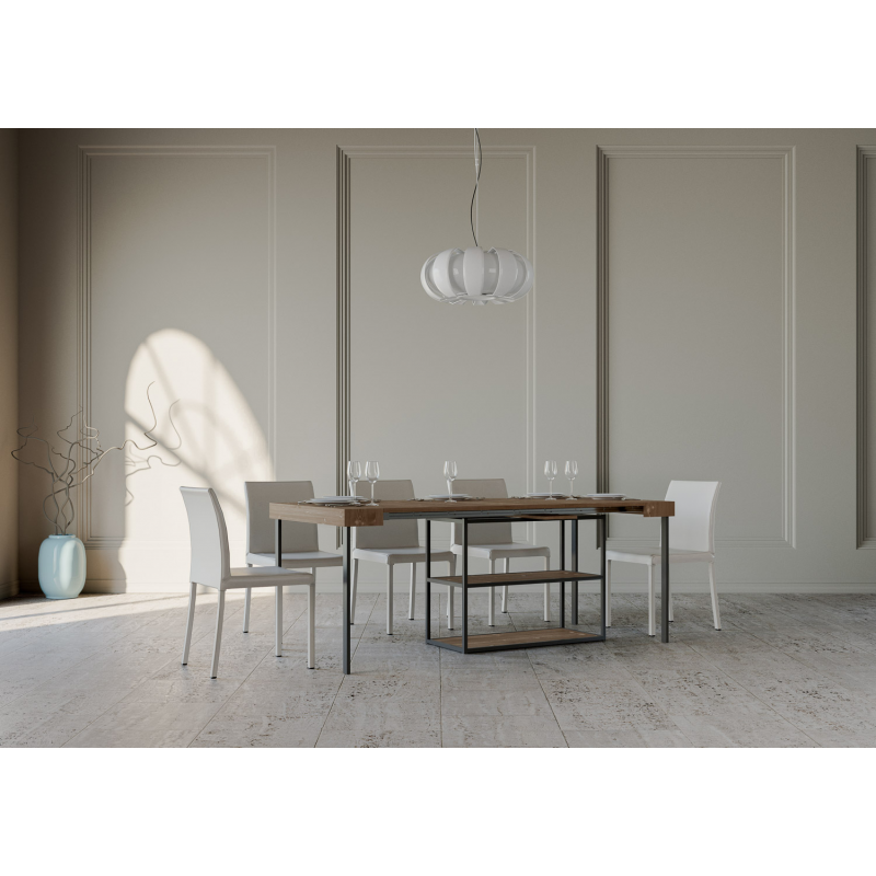 Consolle allungabile 90x40/190 cm Camelia Small telaio Antracite