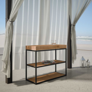Zoom Consolle allungabile 90x40/290 cm Camelia telaio Antracite