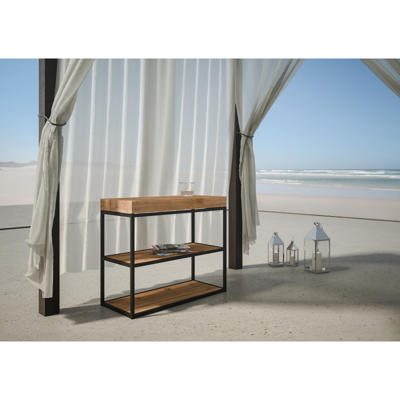 Consolle allungabile 90x40/190 cm Plano Small Premium telaio Antracite