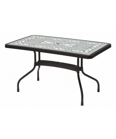 Tavolo Ribalto Top ribaltabile 140 x 80 in polipropilene e alluminio