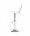 Sgabello in pelle sintetica Cetus - set da 2 bianco