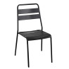 Set Tavolo metallo + 2 Sedie metallo Rovigo antracite cm 50x54h42/87
