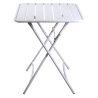 Set Tavolo metallo + 2 Sedie metallo rovigo pieghevole bianco cm 44x53h45/86