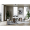 Tavolo allungabile 90x130/234 cm Spimbo Mix piano Bianco Frassino - gambe Noce