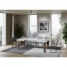 Tavolo allungabile 90x130/234 cm Spimbo Mix piano Bianco Frassino - gambe Noce