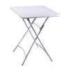 Set Tavolo metallo + 2 Sedie metallo Rovigo bianco cm 50x54h42/87