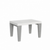 Tavolo allungabile 90x130/234 cm Spimbo Mix piano Bianco Frassino - gambe Noce