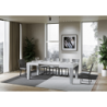Tavolo allungabile 90x130/234 cm Spimbo Mix piano Bianco Frassino - gambe Noce