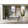 Tavolo allungabile 90x160/264 cm Spimbo Mix piano Bianco Frassino - gambe Noce