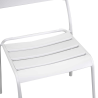 Set Tavolo metallo + 2 Sedie metallo Rovigo bianco cm 50x54h42/87