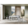 Tavolo allungabile 90x180/284 cm Spimbo Mix piano Bianco Frassino - gambe Noce