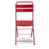 Set Tavolo metallo + 2 Sedie metallo rovigo pieghevole rossa cm 44x53h45/86