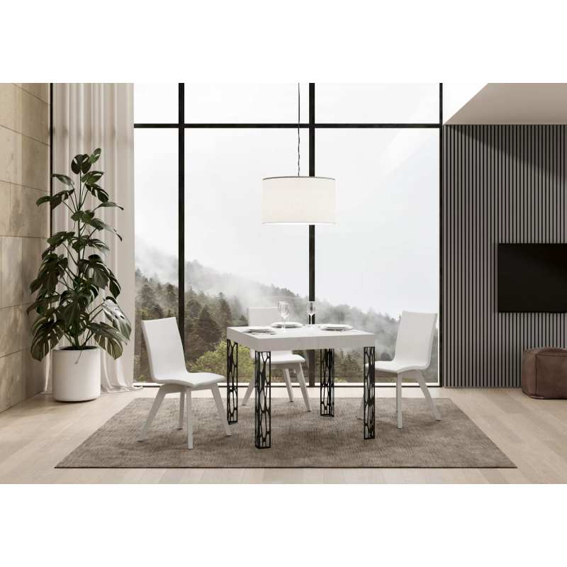 Tavolo allungabile 90x90/246 cm Ghibli telaio Antracite