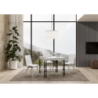 Tavolo allungabile 90x90/246 cm Ghibli telaio Antracite