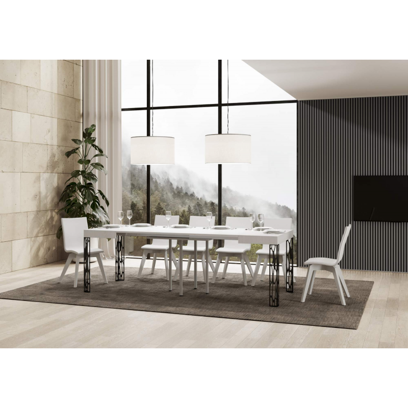 Tavolo allungabile 90x90/246 cm Ghibli telaio Antracite
