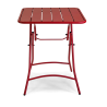 Set Tavolo metallo + 2 Sedie metallo rovigo pieghevole rossa cm 44x53h45/86