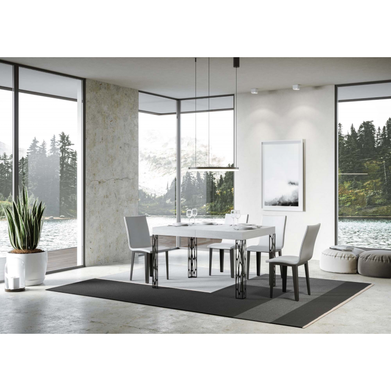 Tavolo allungabile 90x130/234 cm Ghibli telaio Antracite