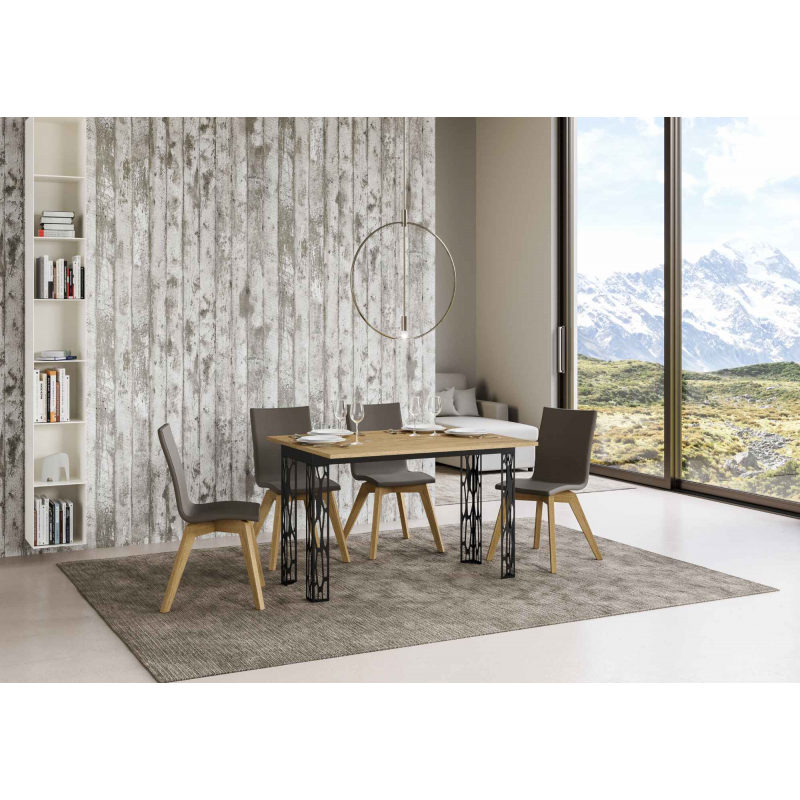 Tavolo apribile 120x45/90 cm Ghibli Double telaio Antracite