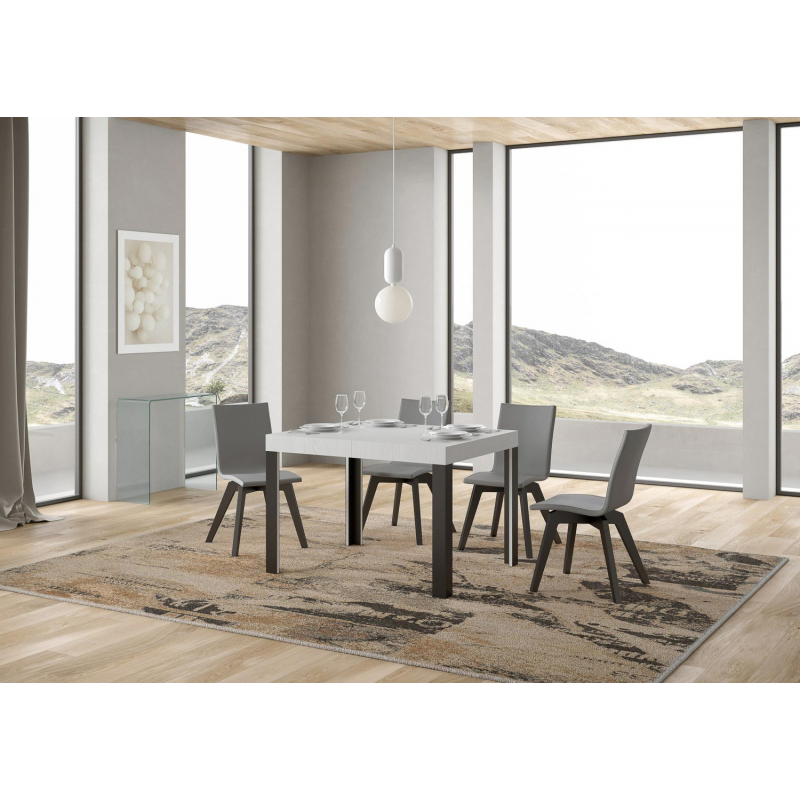 Tavolo allungabile 80x120/204 cm Linea telaio Antracite