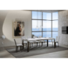 Tavolo allungabile 90x120/224 cm Linea telaio Antracite