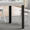 Tavolo allungabile 90x140/244 cm Linea telaio Antracite