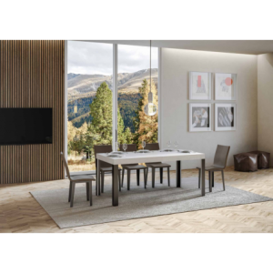 Zoom Tavolo allungabile 90x180/284 cm Linea telaio Antracite