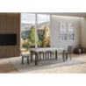 Tavolo allungabile 90x180/284 cm Linea telaio Antracite