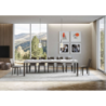 Tavolo allungabile 90x180/284 cm Linea telaio Antracite